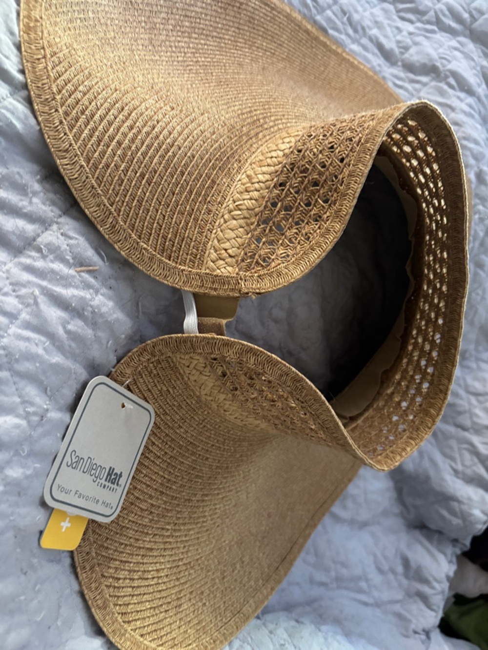 San Diego Hat Company Straw Visor UPF 50 Sun Block